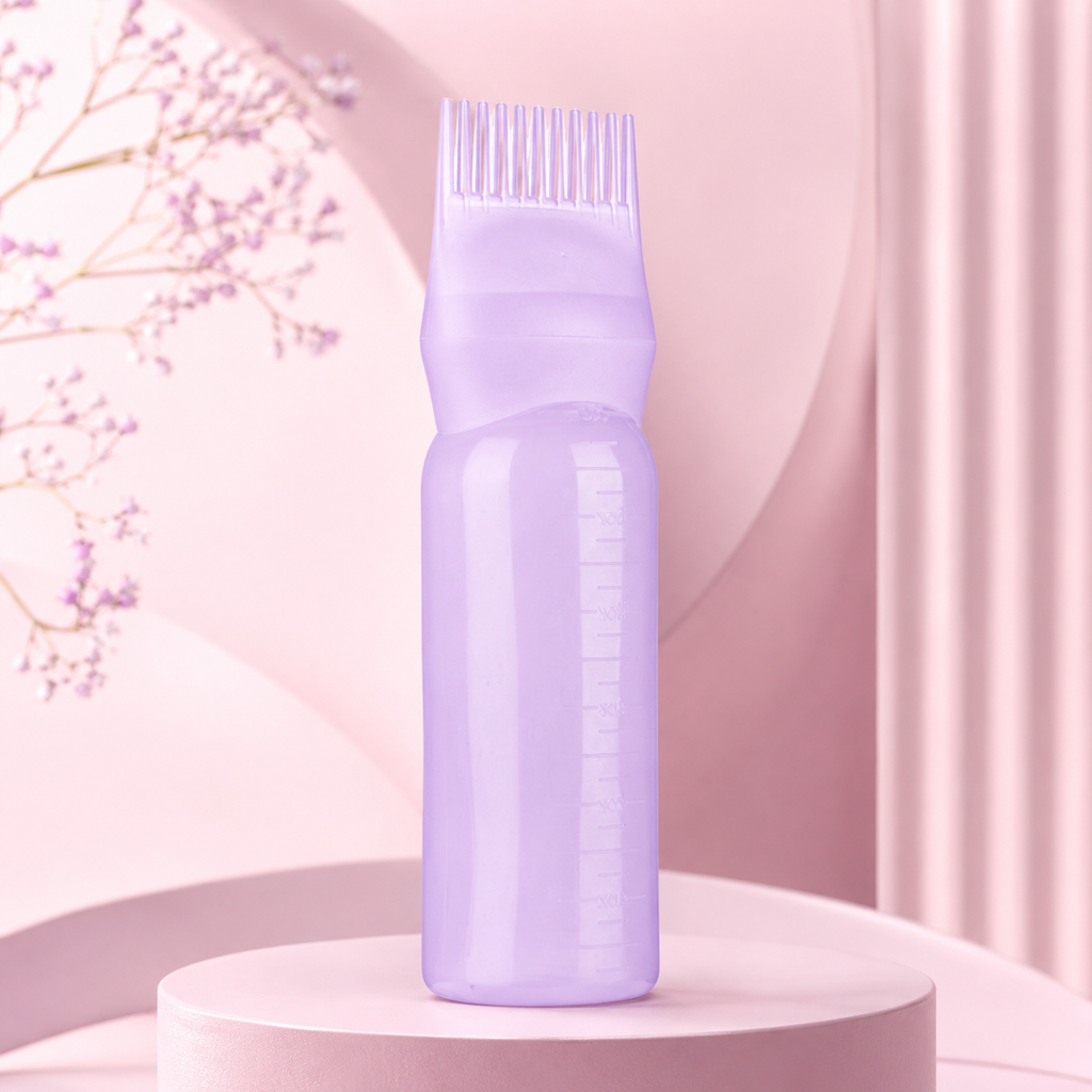 Rootnue lavender comb-tooth oil applicator bottle