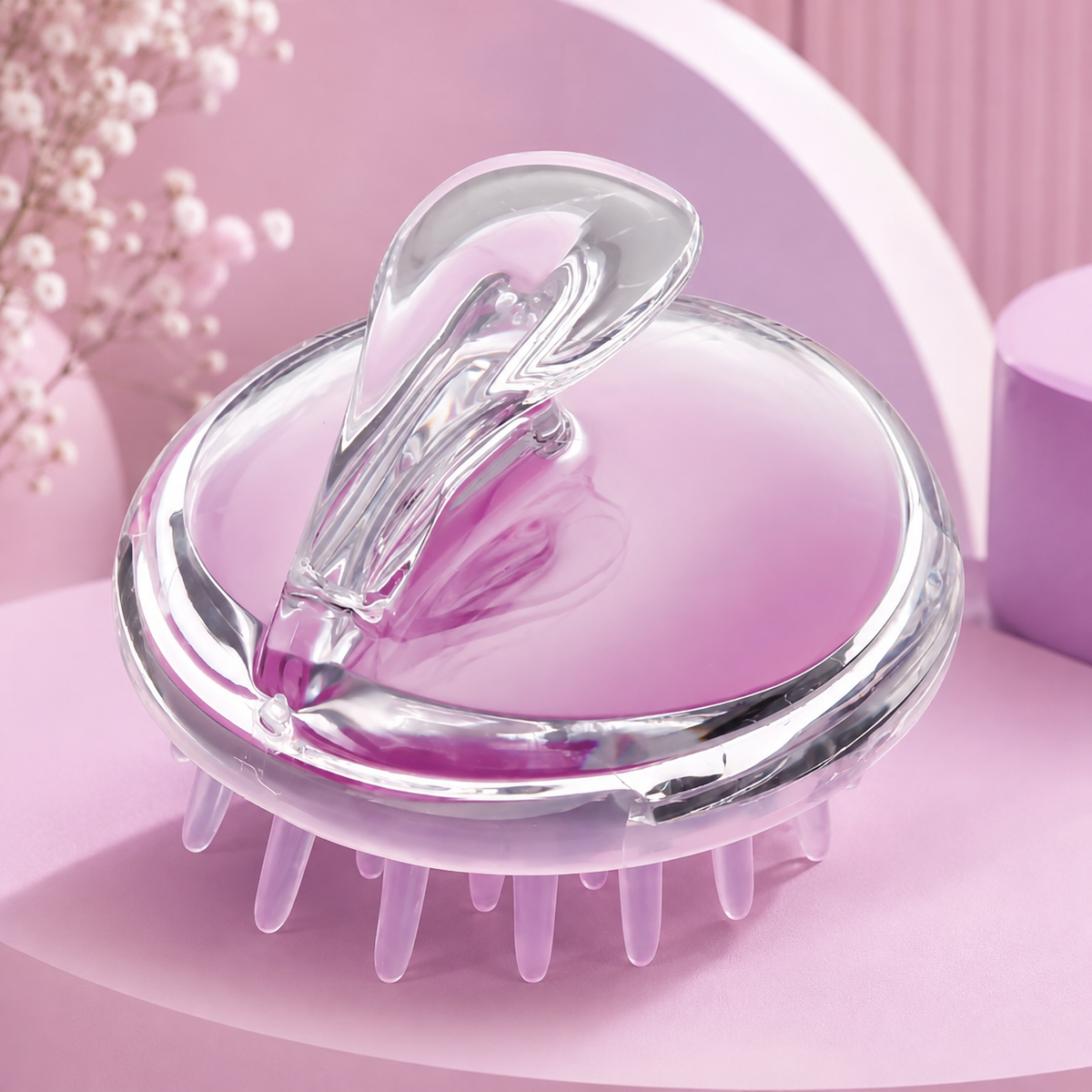 Rootnue purple scalp massage brush